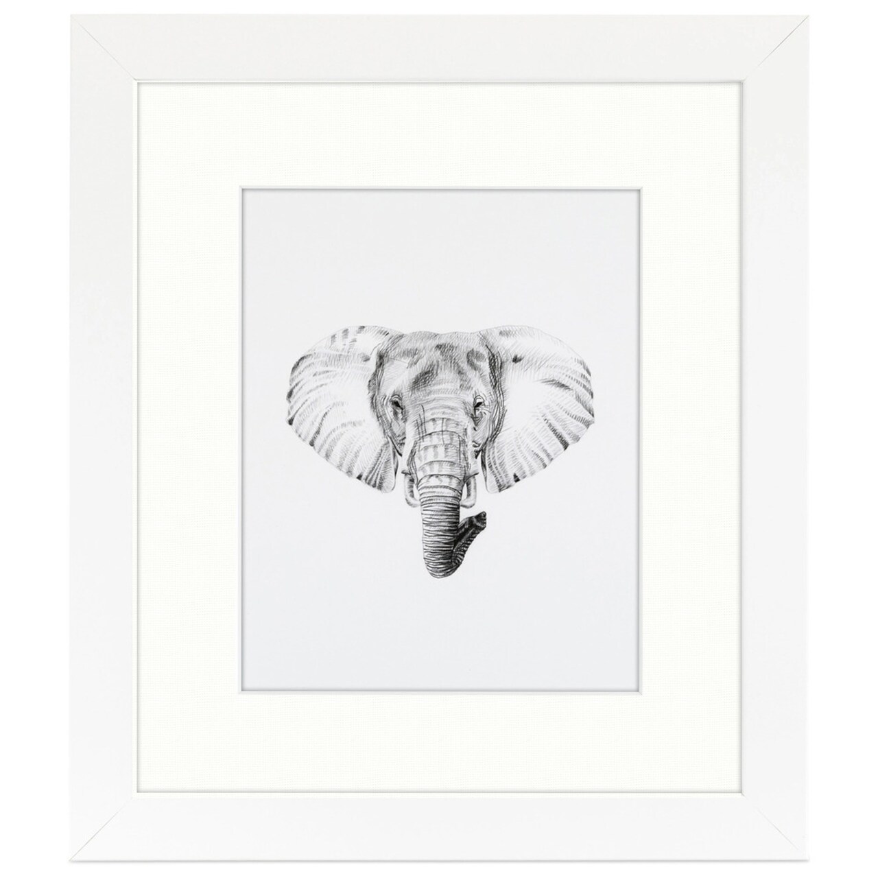 ArtToFrames 20x20" Matted Picture Frame with 16x16" Single Mat Photo Opening Framed in 1.25" White and 2" Mat (FWM-3966-20x20)
